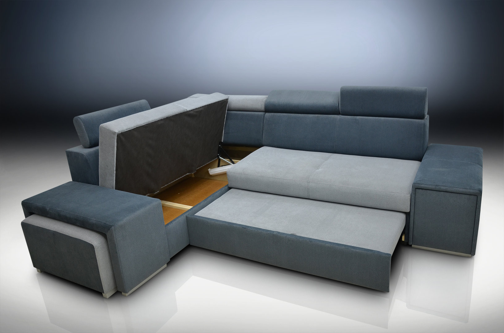 двухсторонний диван для гостиной