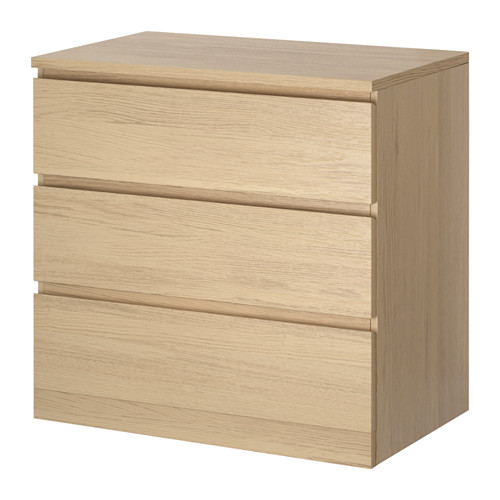 3 Drawer Dressers malm 3-drawer chest - white - ikea YHKHKAV