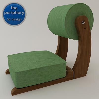 3d model of portable meditation chair BRUMOPJ