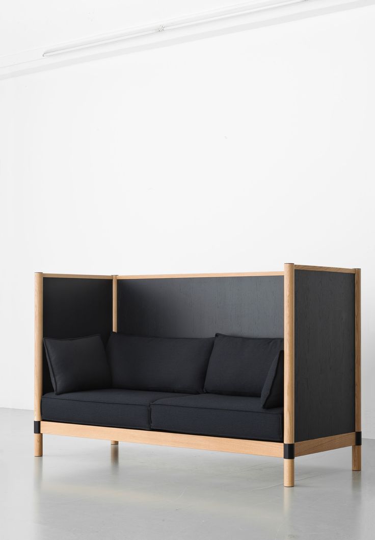 a contemporary sofa designed for the office. with tall, paneled sides and HUVYOOQ