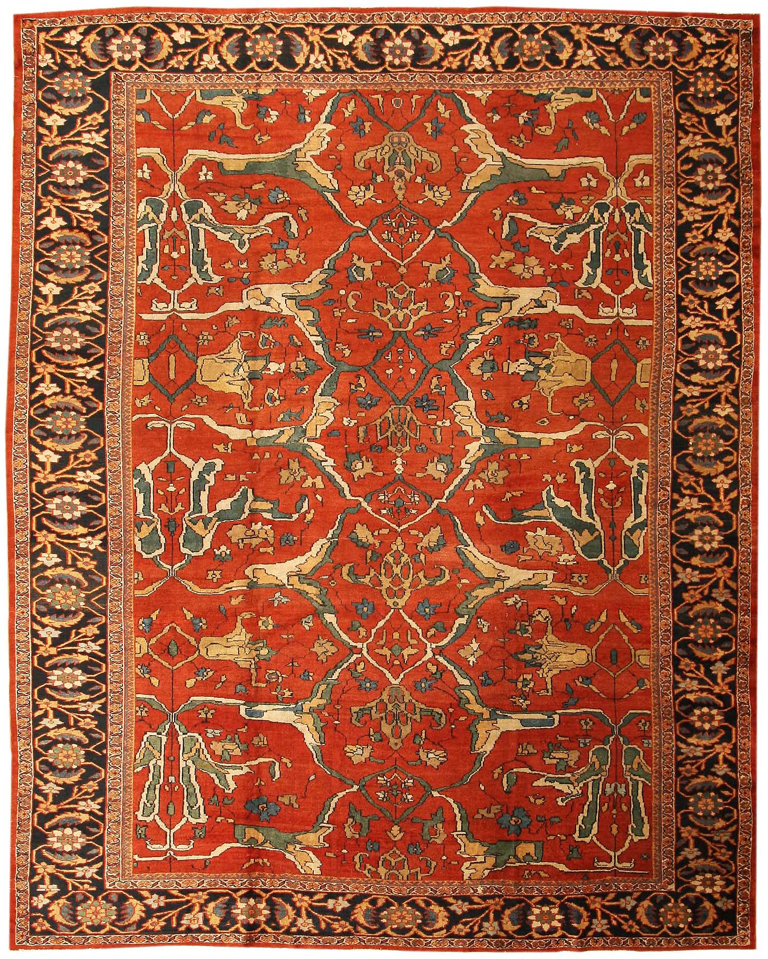 antique rugs sultanabad | antique persian sultanabad rug 43442 nazmiyal rugs SDLATVS