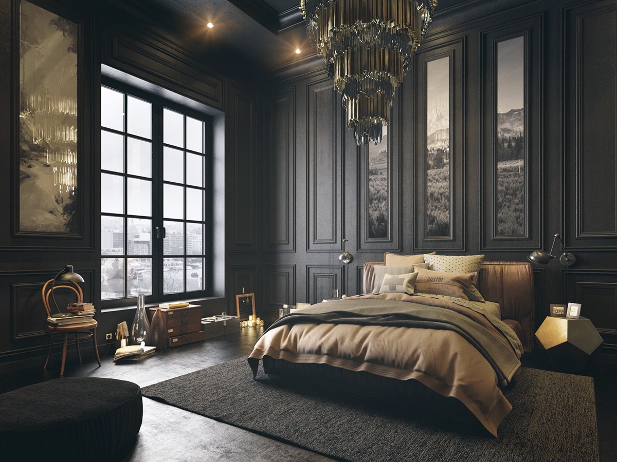 bedroom design gorgeous dark bedroom designs with minimalist and playful approach themes  decor to TJVXTKU