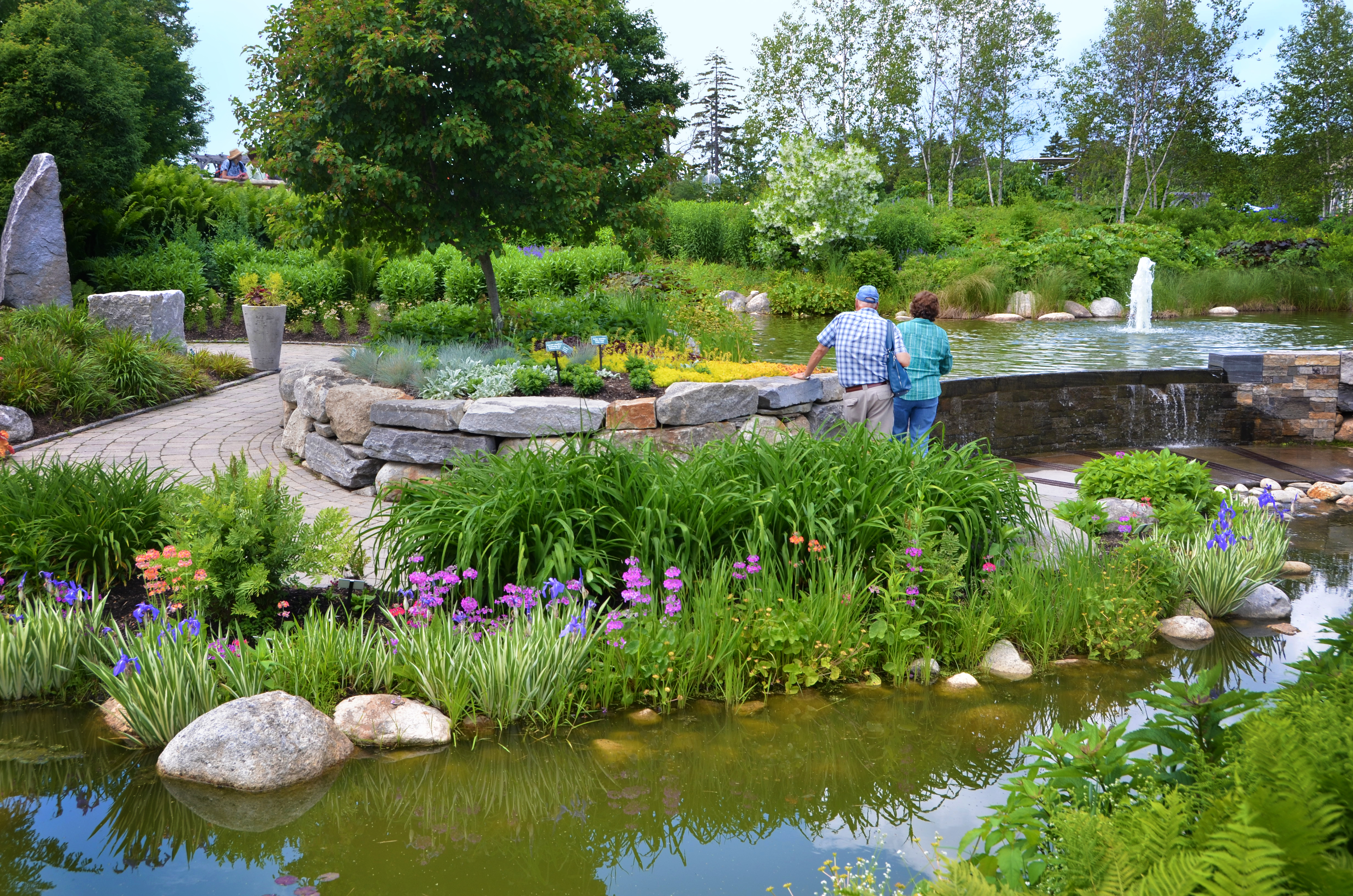 botanical gardens couple-in-the-lerner-garden-with-pond-dsc_6410 LDOXWOZ