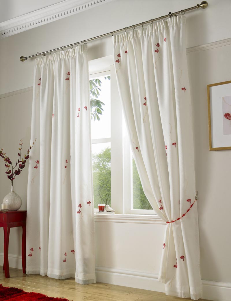 Dress your windows with lace lined or translucent voile curtains