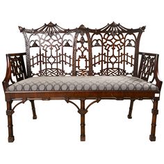 chippendale furniture antique chinese chippendale settee - canape JVBJMFL