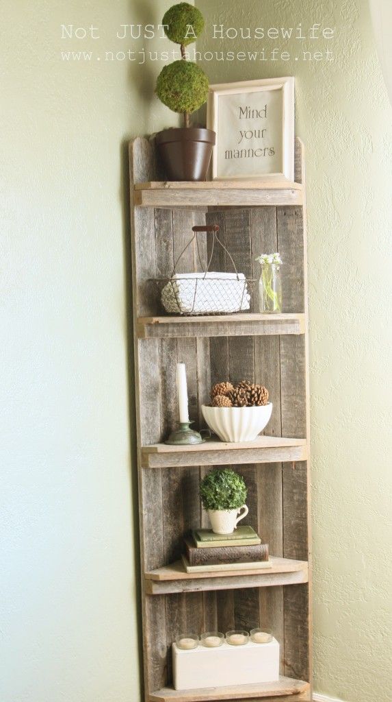 corner shelve love this corner shelf - could be diyu0027d out of old pickets METYQLU