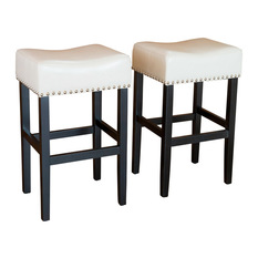 counter height stools gdfstudio - chantal counter stools, set of 2, ivory - bar stools and QJXBSPC