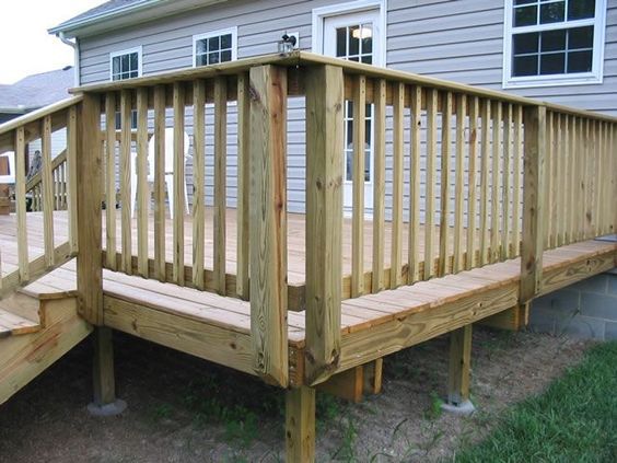 deck railing ideas deck with posts mounted on the outside YQZQOLD