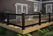 deck railing ideas deckorators black cxt architectural railing OURZDWQ