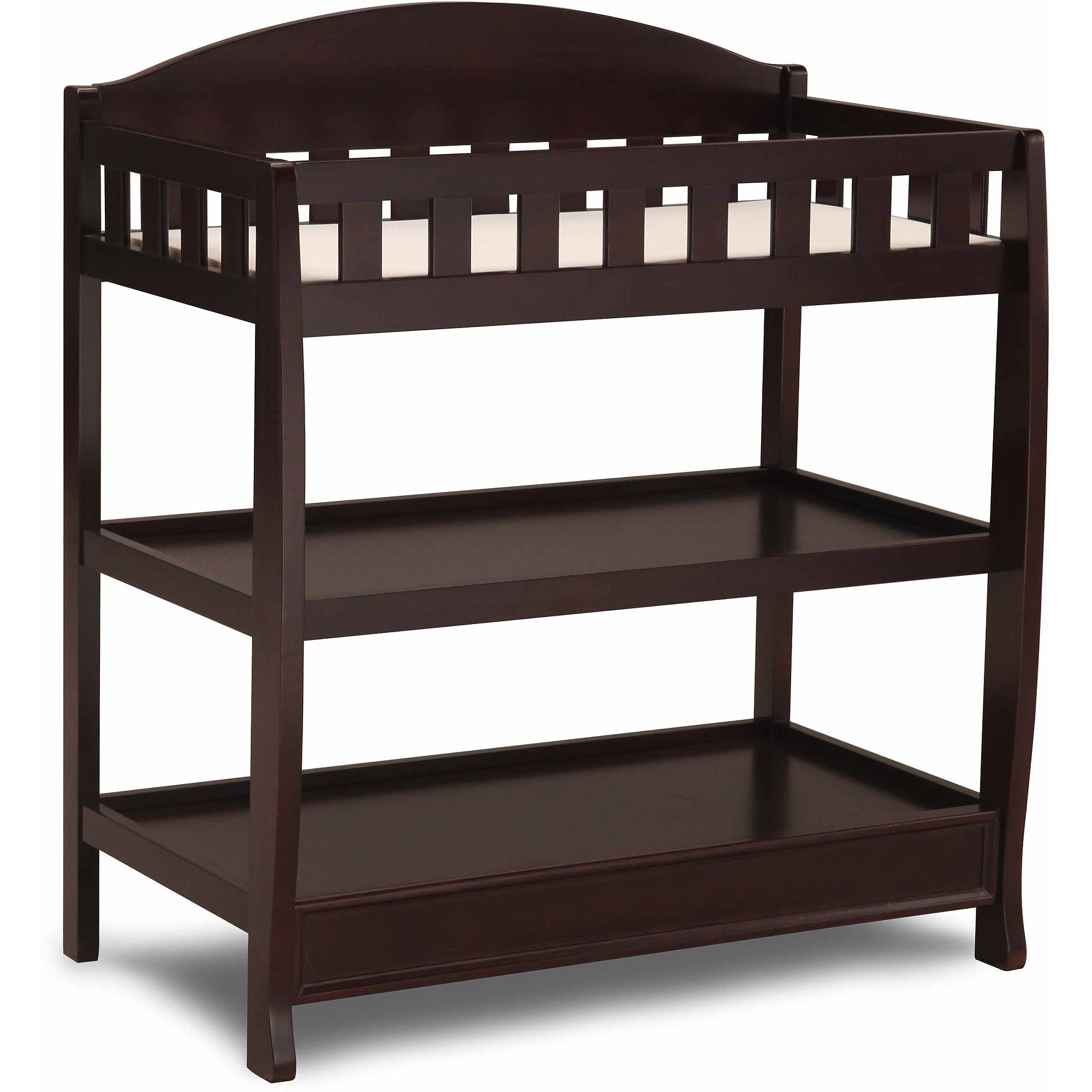 delta children wilmington changing table with pad chocolate MBYLHPE