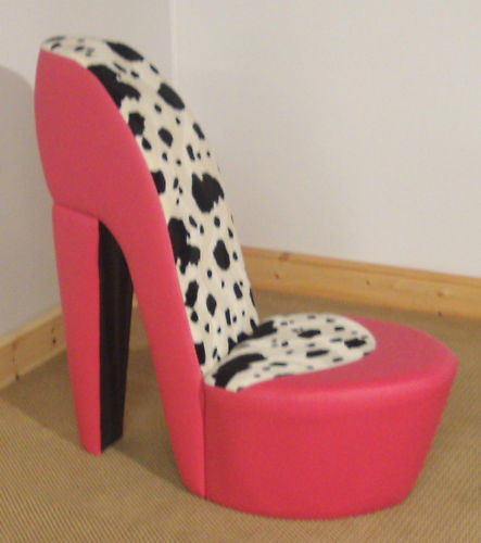 details about funky stiletto / high heel chair animal print USNXCWA