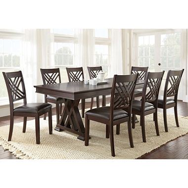 dining table set avalon dining table and chairs, 9-piece set FCUEFVN