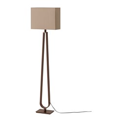 floor lamps klabb floor lamp with led bulb, light brown, bronze color height: 59  RXCCAZQ