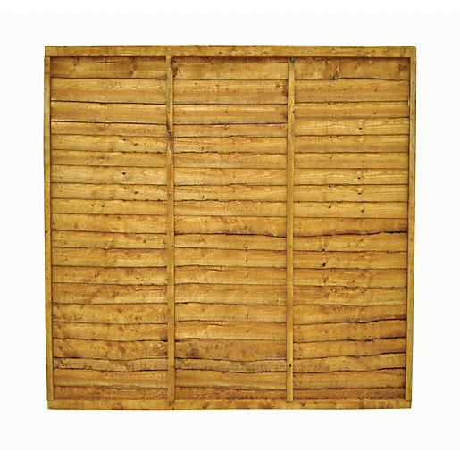 garden fence panels wickes overlap fence panel 1.83m x 1.83m autumn gold BBQUZZG