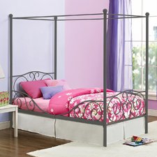 girls bed kacey twin canopy bed VHTQFYB