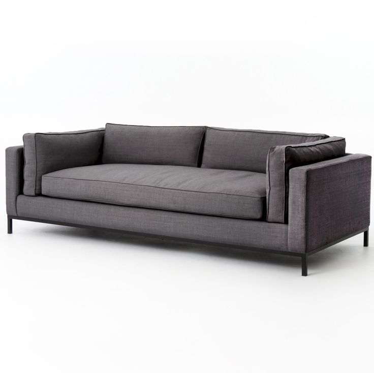 grammercy upholstered modern sofa - charcoal VMOMJXY