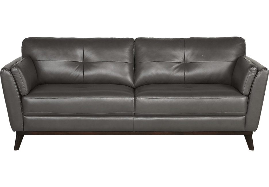 Grey leather sofa sofia vergara gabriele gray leather sofa - leather sofas (gray) GFTBKIJ