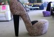 high heel chair leopard print high-heel....chair! IMWLZVH
