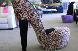 high heel chair leopard print high-heel....chair! IMWLZVH
