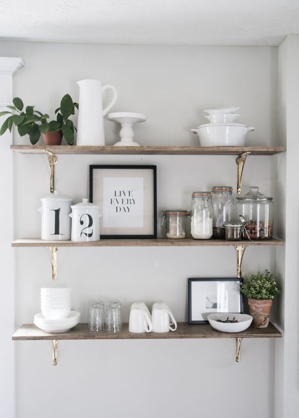 kitchen shelves 8 ways to style open shelving in the kitchen NALRFQW