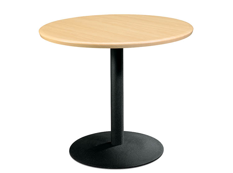 laminate round table with metal base VTNAMMI