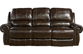 leather sofas frederickburg brown leather power reclining sofa PSVEAUG