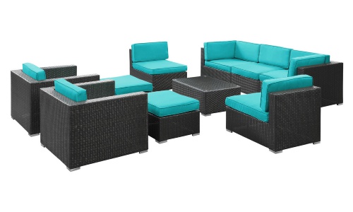 lounge furnitures 2017 new arrival sale outdoor bali synthetic rattan round lounge furniture IMKTABL