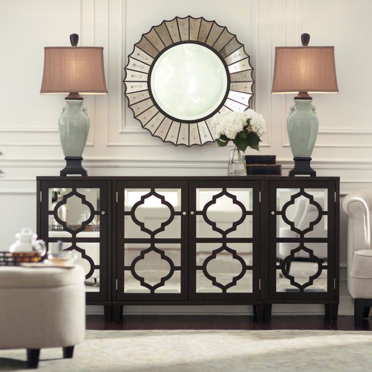 mirrored furniture reflects light and makes any room look a little bigger. YWHXSBZ