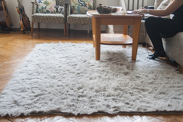 my brother had his heart set on getting a faux fur rug ... SLUVEVV
