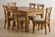 oak table and chairs custom delivery taunton rustic solid brushed oak dining set - 4ft 7 SQKNJDF