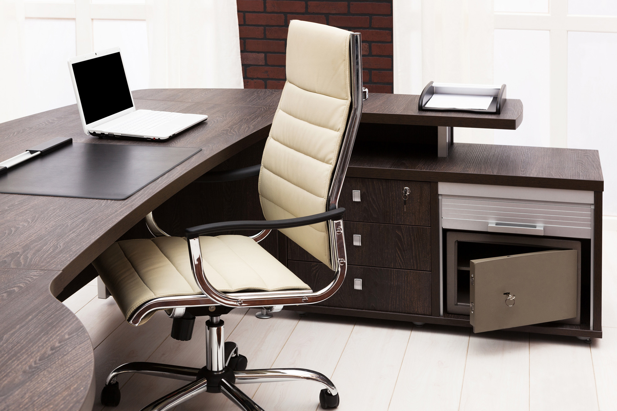 Various types of office furniture