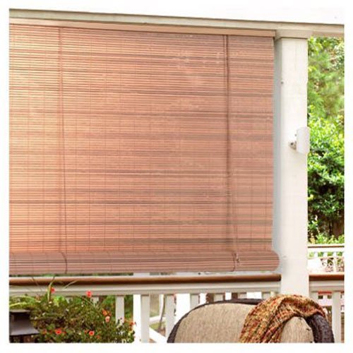 patio blinds lewis hyman 0321246 1/4-inch oval vinyl pvc rollup blind, 48-inch wide by EPKQOML