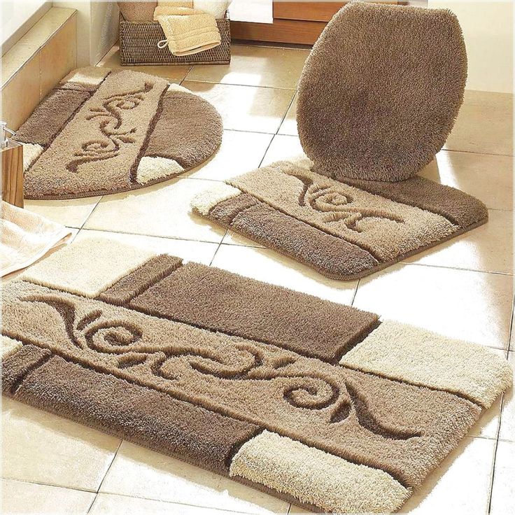 patterned bathroom rug sets XLOHJQC