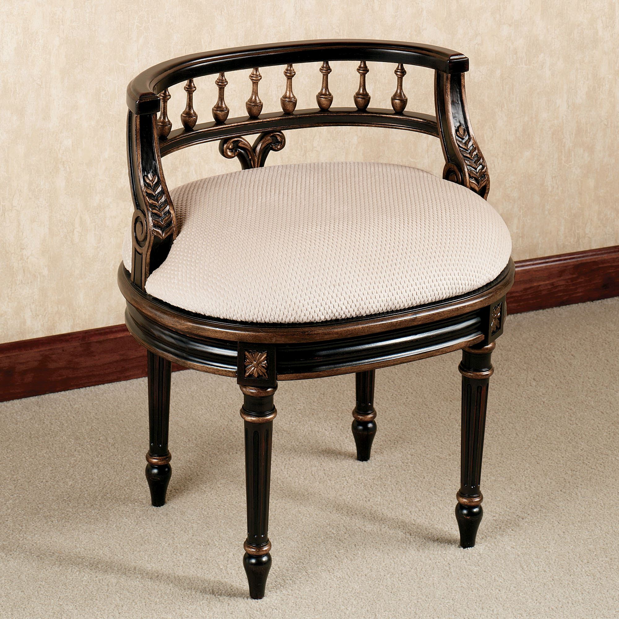 queensley vanity chair black walnut. click to expand KDUERGD