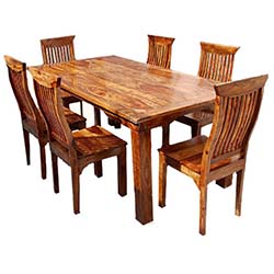 rustic dining tables rustic solid wood dining table u0026 chair set furniture POYJRMY