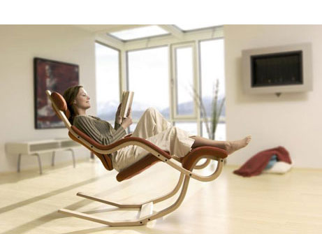 scandinavian design: recliner from swedish furniture designer varier GAFERRC