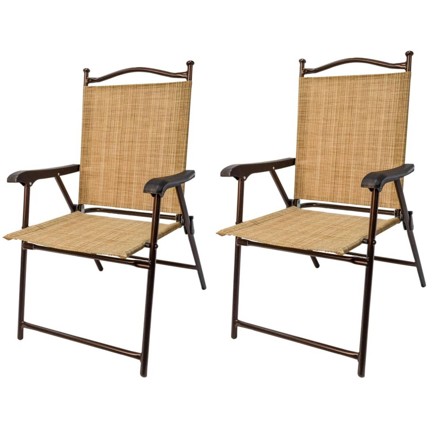 sling black outdoor chairs, bamboo, set of 2 OXXEXXN