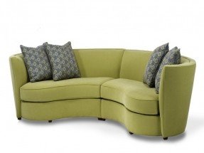 small curved sectional sofa for small living room TUIDALH