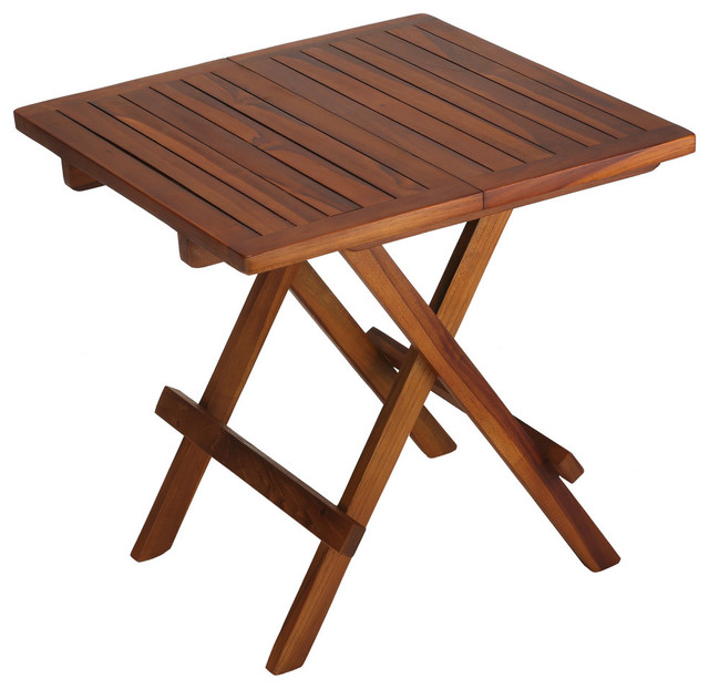 small tables bare decor ravinia folding teak small table, oiled finish  scandinavian-outdoor-side- CAKSANR