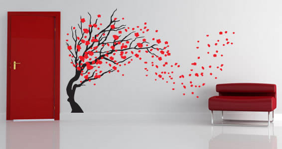 spring tree wall decals UANJDQP