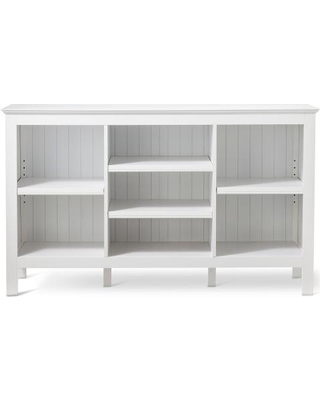 stafford large horizontal bookcase - white JOXTKHE