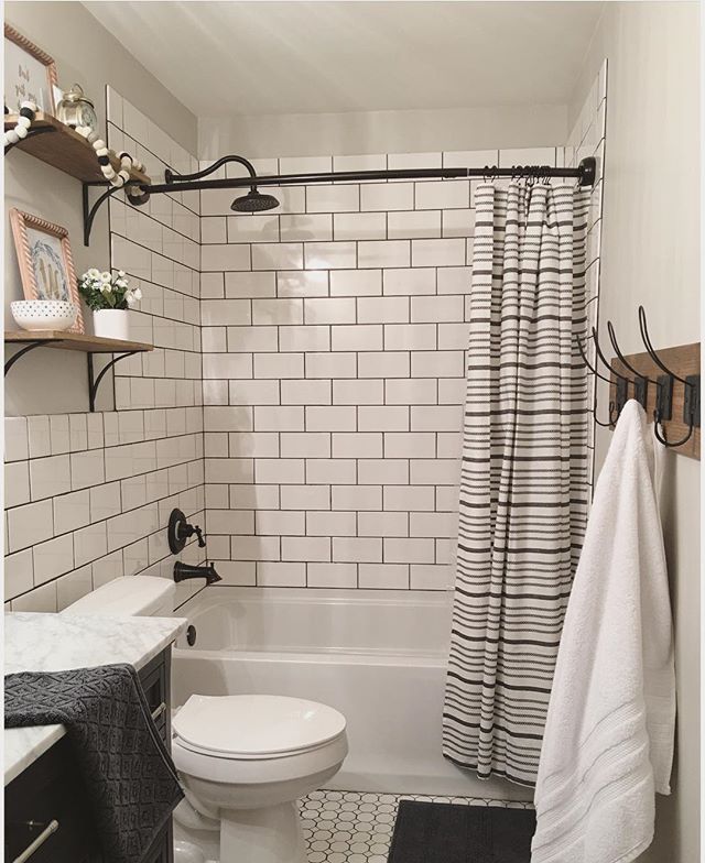 Subway tile bathroom never go out of style