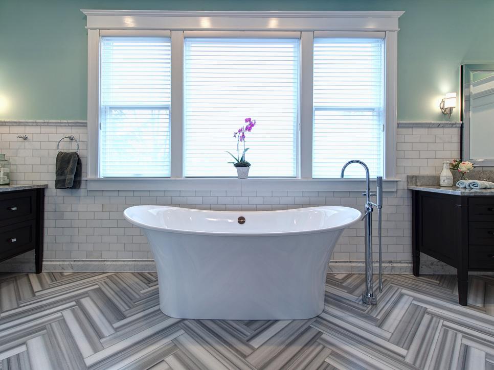 tiles for bathroom 15 simply chic bathroom tile design ideas | hgtv WEFGBGW