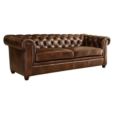 tufted leather sofa $2,099.99 ELEZQZU