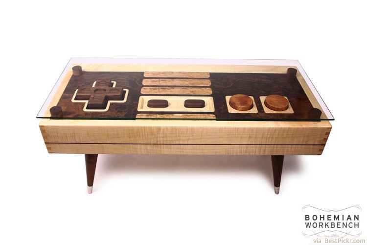 unique coffee tables nintendo controller maple or walnut coffee table ❥❥❥ http://bestpickr. CYFDZHQ