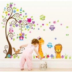 wall stickers for kids ... lion jungle wall decal YYELHSX