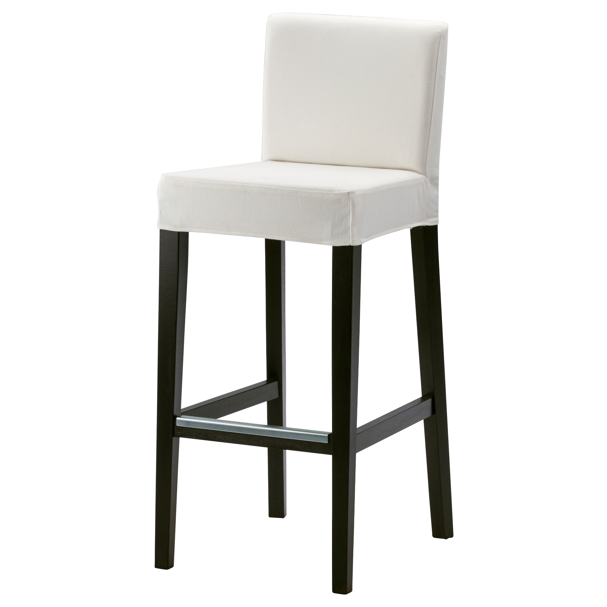 white bar stools henriksdal bar stool with backrest, brown-black, gräsbo white tested for:  243 YECXMDG