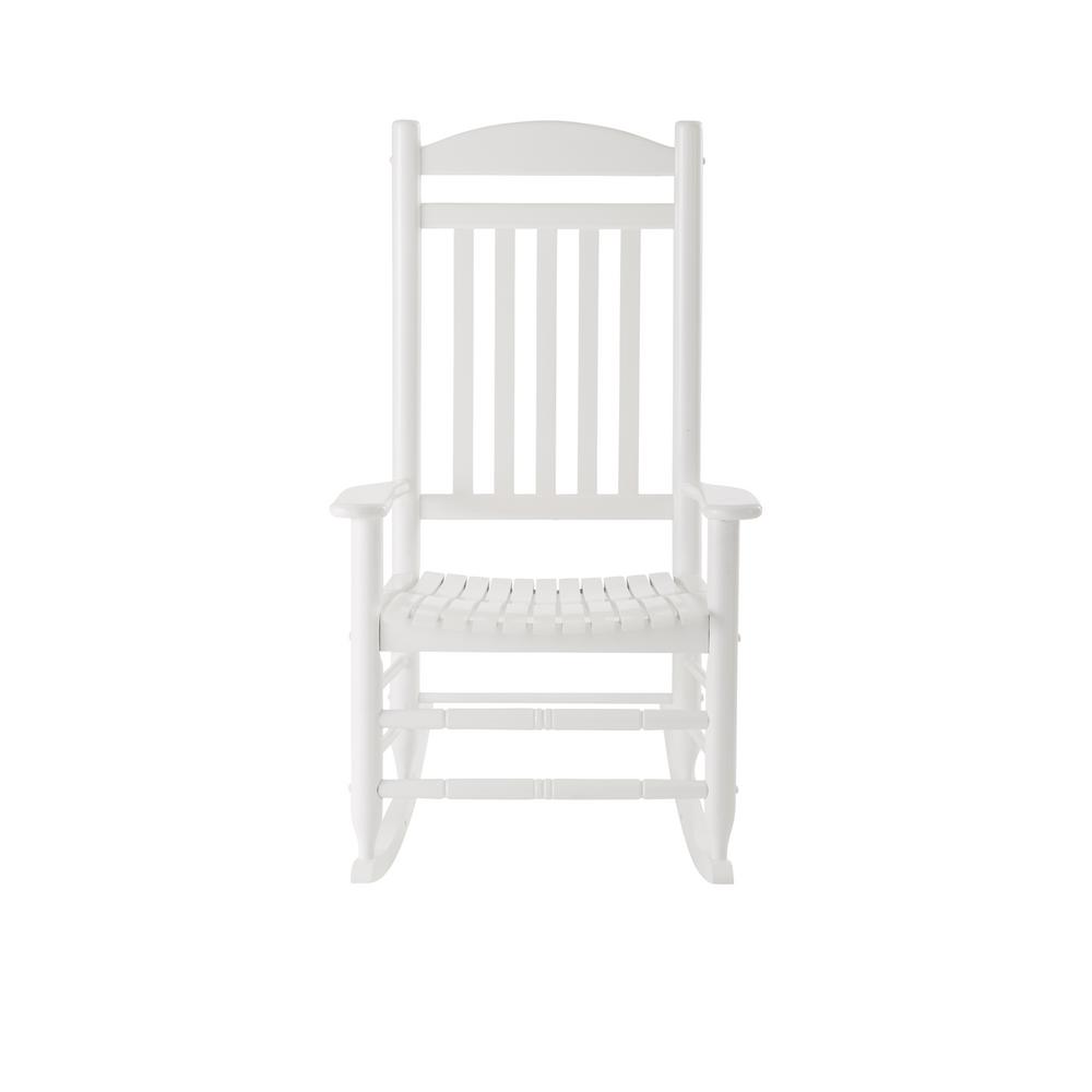 white rocking chair glossy white wood outdoor rocking chair VKFIGCQ