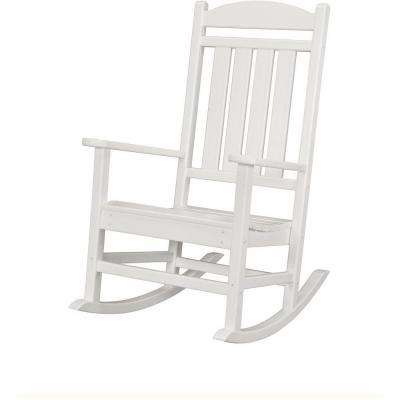 white rocking chair rocking chairs - patio chairs - the home depot SKJMITM
