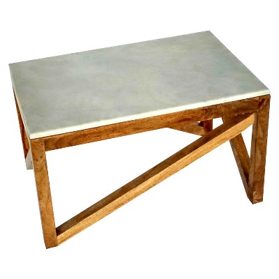 wood and marble coffee table - threshold™ SUXJGQL